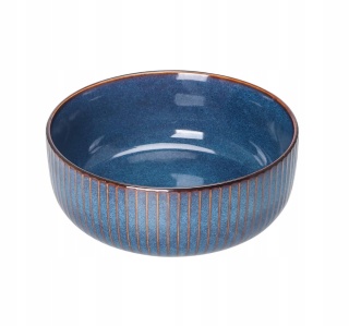 MISKA PORCELANOWA GRANATOWA do sałatek makaronu zup stołowa 21 cm 1800 ml