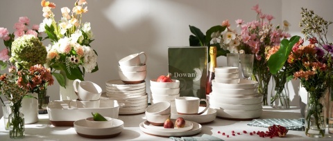 TALERZE GŁĘBOKIE NA ZUPĘ makarony obiadowe zestaw 4 sztuk ceramiczne 22 cm