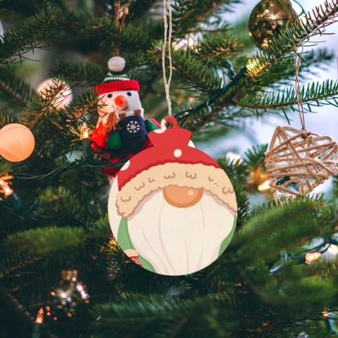 BOMBKI DREWNIANE do dekoracji Zestaw 36 sztuk z mazakami i zawieszkami DIY