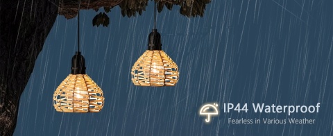 LAMPY WISZĄCE ZESTAW 3 SZTUK ogrodowe zewnętrzne regulacja jasności lampa